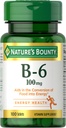 Přírodní Bounty vitamin B6 100mg tablety - podporuje energetický metabolismus a nervový systém zdraví, 100 Ct