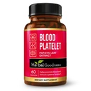 Herbal Bohemia Papaya Listová krevní destička Kapsle - 60 / 600mg 20x Síla - Krevní destička, Bone Marrow, Imunitní podpora - Krevní čistící vzorec - Bylinné remedy - Vyrobeno v USA