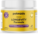 Turecko Tail Houba pro psy - Dog Vitamíny a doplňky - Prebiotika a Probiotika pro dlouhověkost, imunitní podpora a trávení - s Chlorella, Pampelion Root, Vitamin E & More - 5.3 Oz