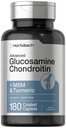 Horbäach Glucosamine Chondroitin PHAR124; Plus MSM & Turmeric PHAR124; 180 Coated Caplet PHAR124; Non- GMO, gluten zdarma dodatek