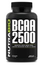 NutraBio - BCAA 2500 - Acidy s rozvětveným řetězcem - Podpora nového růstu svalů a zabránění rozpadu svalů - 250 Kapsle