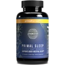 Primal Harvest Primal Sleep Supplement pro dospělé s melatonin, GABA, Valerian Root, L- Triptofan, Magnesium Bisglycinát Chelate, a heřmánek pro hluboký klidný spánek