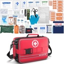 Komplexní první pomoc kits - Pokročilé trauma kity s označenými díly, velké mimořádné lékařské kity pro auto, domov, kempování a Outdoor Emergency -324Kousek Set
