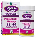 Vital Planet - Intenzivní péče Vaginální pH & Močová probiotika pro ženy plus organická prebiotika, postbiotika a parabiotika, 65 miliard CFU a 64 Strains, imunitní a stravitelné zdraví 30 ct