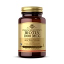 Solgar Biotin 1000 mcg - 100 Zeleninové kapsle - Podporuje zdravou pleť, hřebíky a vlasy - Non- GMO, Vegan, Gluten zdarma, mlékárny zdarma, Kosher - 100 Služeb