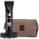 The Beard Club Trimmer pro muže s cestovní taškou - Elektrický bezšňůrový dobíjecí Medvěd & Vlasové Trimmer - High Power 7000 RPM - 8 Barevné průvodce 45 Unikátní Trim Lengths - Travel Lock