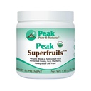 Peak Organic Supergruits - Polyfenol Bohaté Superfood Powder - Non- GMO fermentované Aronia Berry, Acai, Blueberry, Pomegranát, a Plum - Stárnutí, Metabolické zdraví, Srdce zdraví (30 Sluhy)