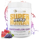 ALPHA LION Superhuman Intra Workout Powder for men & Women, Amino Acids Drink, Muscle Recovery dodatek, BCAA prášek, Electrolytes & Hydration Mix (42 Servings, Meloun Grape Candy Flavor)