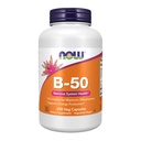 Nyní doplňky, Vitamin B-50, Výroba energie *, Nervový systém Zdraví *, 250 Veg Kapsle