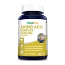 NusaPure Amino Acid Complex Blend 2000 mg-180 Caps (Non- GMO, gluten- Free)
