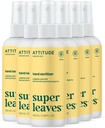 Atribude de Hand Sanitizer Spray pro dospělé a děti, EWG ověřený, zabíjí bakterie a bakterie, Vegan, Lemon listy, 3.38 Fl Oz (Spray láhev) (balení po 6)