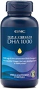 GNC Triple Strength DHA 1000 Omega 3 dodatek, 1000mg DHA, podporuje vývoj mozku a zdravé vidění, 45 Softgels