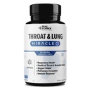 Real Science Throat & Lung Detox Kapsle pro jasné Mucus, Sore Throat & Support Deathing - Lung Support Supplementary with Vinitrox, GABA, Vitamin C & D pro dlouhotrvající kašel & Respirační úlevu, 60 Caps