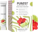 Znát Brainer Purest Electrolyte Hibiscus Lime Powder Packets - Celá potravinová hydratace - Organic Freeze- Sušené ovoce a solárního moře Soli pro konečnou rovnováhu elektrolytů