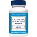 Vitamin Shoppe vápník 1,000MG, snadno polykat softbely, podporuje kosti a zuby s 400IU vitaminu D (100 Softbels)