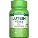 Příroda je pravda Lutein a Zeaxanthin dodatek 124; 40mg color 124; 30 Softgels color 124; Non- GMO & gluten zdarma