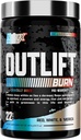 Nutrex Outlift Burn Pre- Workout Dodatek pro energii, Focus & Endurance 124; Izolate, L-Citrulline, Beta-Alanin & Caffeine 124; Termogenní vzorec pro výkon (22 Služeb, Red White Merica)