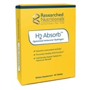 Recearched Nutritionals H2 Absorb Molekulární Hydrogenové tablety - Okamžitá hydrogenovaná voda & Antioxidant dodatek - Omlazující nápoj na podporu energie a zdravé stárnutí (60 Tablety)