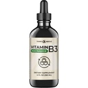 Tekutý vitamin B3 (jako Niacinamid) dodatek - Neflustická forma niacinu - Rychlá absorpce - Pohodlné Niacinové kapky pro ženy a muže - 4 oz (120 ml)