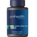 ProHealth alfa kyselina lipoová vysoká účinnost 1000mg podporuje metabolismus, mladší vzhled kůže, a buněčné energie. Boj Únava a Mozková mlha chrání srdce, mozek a zdraví jater. 30 Služeb.