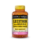 MASON NATURAL Lecithin s Kelpem, vitaminem B6 a jablečným octem, Dual Action Formule, 100 Softgels