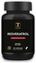 Klever životní styl 124; Resveratrol Antioxidant dodatek 124; Podporuje imunitní funkci, dlouhověkost, zdravé stárnutí 124; 90 Kapsle 124; 540mg na Serving