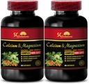 Vápník a hořčík dodatek pro ženy - komplex hořčíku vápníku s vitaminem D a boronem - Muscle Recovery Powout Workout, hořčík vápenatý, Boron Organic - 2 láhve 120 Kapsle