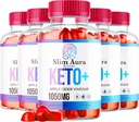 (5 Pack) Slim Aura Keto ACV Gummies - Oficiální Slim Aura Keto Plus Apple Cider ocet 1050MG Advanced Formule Gummys, All Natural Premium Formule, Slimaura Gomitas Recenze, 300 Gummies pro 5 měsíců