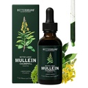 Betterbrand Mullein Drops for Lung Detox - Mullein Leaf tinktura s chlorofylem - Pomáhá podporovat respirační zdraví, Alkoholicko-Free, 1 měsíc dodávky - 60ml