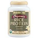 Nutritional Biotic Certified Organic Rice Protein Vanilla, 1 Lb. 5 Oz Oz 124; Nízké karbohydrátové Vegan Protein Powder 124; Raw, Certified Kosher & Keto Friendly CARL 124; Made Without Chemicals, GMO & Gluten CARL 124; Easy to Digest