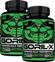 Testosteron Booster doplněk pro muže - Goril X cvičení Muž Enhancing pilulky 1000mg - Zvýšení velikosti, síla a energie - s nadrženým kozí trávu, Tongkat Ali & Tribulus Terrestris - 60 Kapsle (2pk)