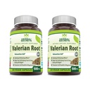 Bylinné tajemství Valerian Root 500 Mg dodatek 124; Veggie Kapsle 124; Non- GMO 124; Gluten- Free CLANE124; Made in USA (2 Pack, 120 Počet)