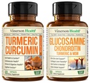 Kurkumin kurkumin s černým pepřem Extract & Glucosamine Chondroitin MSM společný doplněk podpory