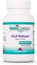 Nutricology ALA Release - Komplex kyseliny alfa- lipoové, R- alfa- lipoová, biotin, vápník, dodatek stravy, Vegetariánské tablety - 60 Počet
