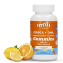 Halal Omega 3 pro dospělé a děti - Omega 3 Vegetariánské gumy s citrónovou a oranžovou příchutí - Dospělí a děti - 60 Počet