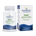 Nordic Naturals Zinek Glycinát - 60 Kapsle - 20 mg Vysoce absorbovatelný zinek Glycinát - Optimální Wellness - Non- GMO, Gluten Free, Vegan - 60 Služeb