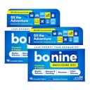 Bonine Non- Drowsy Motion Nemoci Relief - 32 Žvýkací tablety s Meclizine HCL 25mg - Non Drowsy Medicine for Nausea or Motion Nemoci - Cruise Essentials - Raspberry Flavor