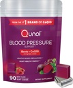 Qunol Beets Chews for Blood Pressure Support, 3 in 1 Beets + CoQ10 + Grape Seed Extract, podporuje zdravý krevní oběh a zdravou energii srdce, 90 Chews