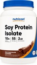 Nutricost Soy Protein Isolate Powder, 2 LB Mléčná čokoláda - 10 gramů proteinu Per Serving, Vegan, GMO- Free & gluten zdarma