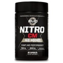 PMD Sports Nitro cm - Oxid dusnatý s Agmatine Pre Workout Dodatek - Muscle Growth Pre Workout s L Arginin - Endurance Boost pro tvrdé cvičení, školení, a kulturistika - 90 Kapsle