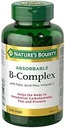 Příroda 's Bounty Absorbovatelné B- komplex s kyselinou listovou plus vitamin C, 100 Softgels