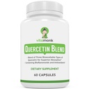 VitaMonk Quercetin Complex - 3 Bioaktivní formy přípravku Quercetin - Isoquercetin, Quercetin Dihydrát a Quercetin Phytosom - pro vyšší absorpci - Quercetin 500 mg Kapsle - Quercetin s přípravkem Bromelain