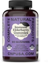 Elderberry Gummies - 60 Hrabě přírodní se zinkem, Vitamin C, & Elderberry (Sambucas)