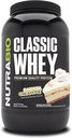 NutraBio Classic Syrovátkový protein Powder- 25G protein Per Scoop - Full- Spectrum Amino Acid Profile - No Fillers, Umělé barvy, Konzervanty - (Banana Cream Pie, 2 litry)