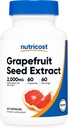 Nutricost Grapefruit Seed Extract 2,000mg, 60 Vegetariánských kapslí - Gluten Free, Non- GMO
