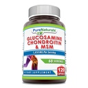 Čisté Naturals Glucosamine Chondroitin & MSM dodatek 124; 1850 Mg per Serving Gluco124; 120 Kapsle 124; Non- GMO Glucosamine 124; Gluten- Free Gluten124; Made in USA