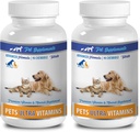 kočičí vitaminy a doplňky Fur - Ultra vitaminy pro zvířata v zájmovém chovu - Psi a kočky - Výkonné minerály - kočka vápník - 2 Lahvička (180 Žvýkačky)
