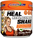Fusion Plant Based Vegan Meal Replacement Protein Powder - krémová čokoláda Flavor, Nejlepší čisté syrové kompletní sportovní výkon Shake, gluten- Free, Sugar- Free, 10 Servings, podle Fusion Diet Systems
