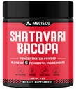 6in1 Shatavari Powder Organic - Směs s Shatavari Root, Bacopa Monnieri, Ashwagandha Root, Vitex Berry, Fenugreek & Black Pepper - Podporuje Omlazení, Promotes Energy & Vitality - 4 Oz