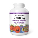Přírodní faktory, Děti žvýkací vitamín C 500 mg, podporuje imunitní zdraví, kosti, zuby a žvýkačky, borůvky, Maliny a Boysenberry, 90 Počet (balení po 1)